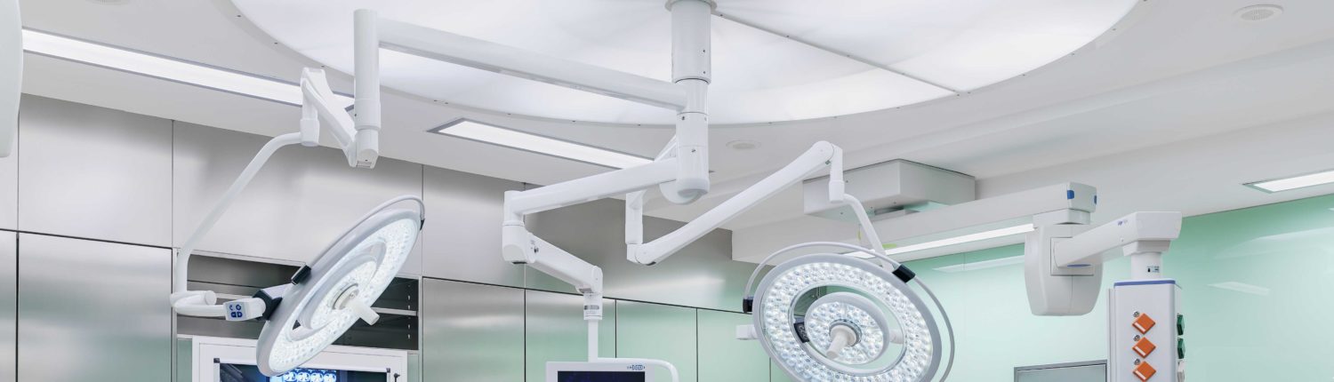 OP-Saal TQM Sterilluftverteiler SLV Turbulenzarme Verdrängungsströmung OP-Saal OP-Technik