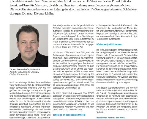 TQM Alta Aesthetica 2012 p1 TQM Chirurgen wollen Top OP-Technik