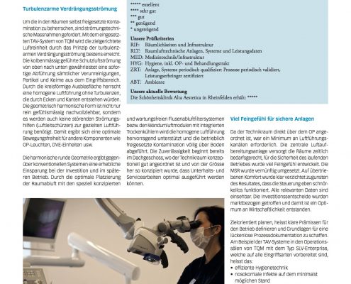 TQM Alta Aesthetica 2012 p3 TQM Chirurgen wollen Top OP-Technik