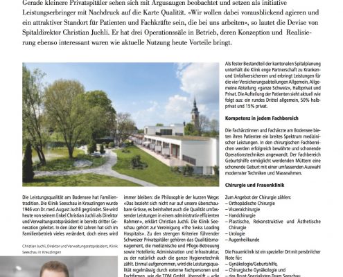 TQM Klinik Seeschau 2010 p1 TQM hohe Qualitätsstandards