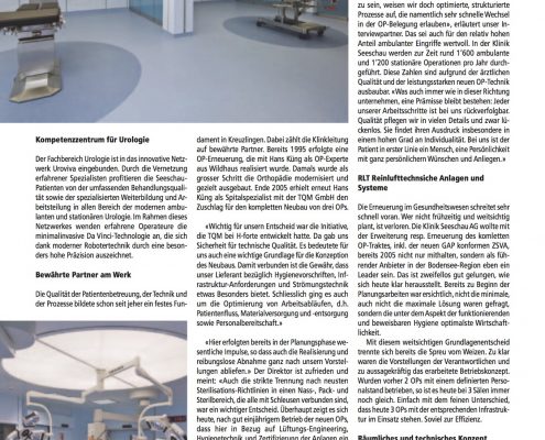 TQM Klinik Seeschau 2010 p2 TQM hohe Qualitätsstandards