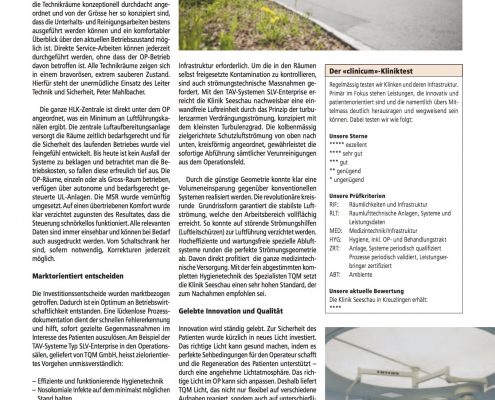 TQM Klinik Seeschau 2010 p3 TQM hohe Qualitätsstandards